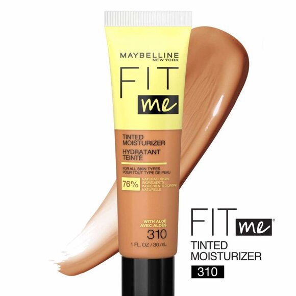 Brand New Maybelline Fit Me Tinted Moisturizer #310 for all Skin Types with Aloe - Picture 3 of 12